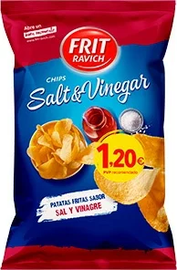 Chips Sal Vinagre Pvp 1,20euro 105g-12u
