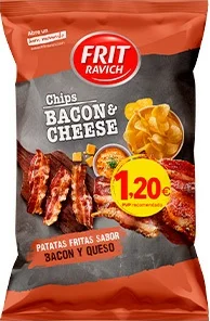 Chips Bacon&cheese Pvp 1,20euro 105g-12u