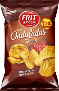 Onduladas Jamon Pvp 1,20euro 105g-14u
