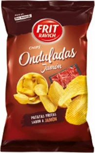 Onduladas Jamon 160g-11u