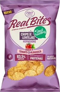Real Bites Tomate- Albahaca 80g-14u