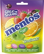 Mentos Pouch Bag Fruit Mix