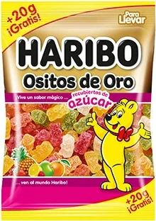 Haribo Ositos Oro Azucar 100+20g