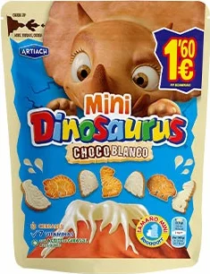 Art. Mini Dinos Choc- Blnc 1,6eur