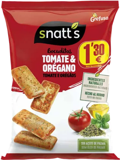 Snatt's Bocaditos Tomate y Orégano