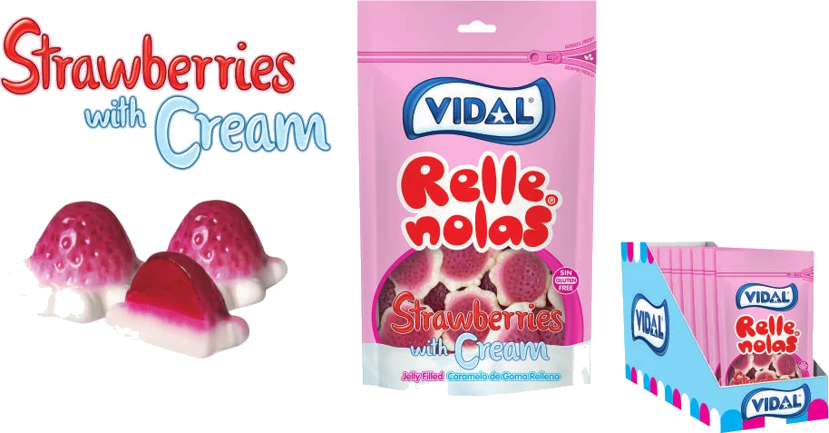 Fresones con Nata Rellenos
